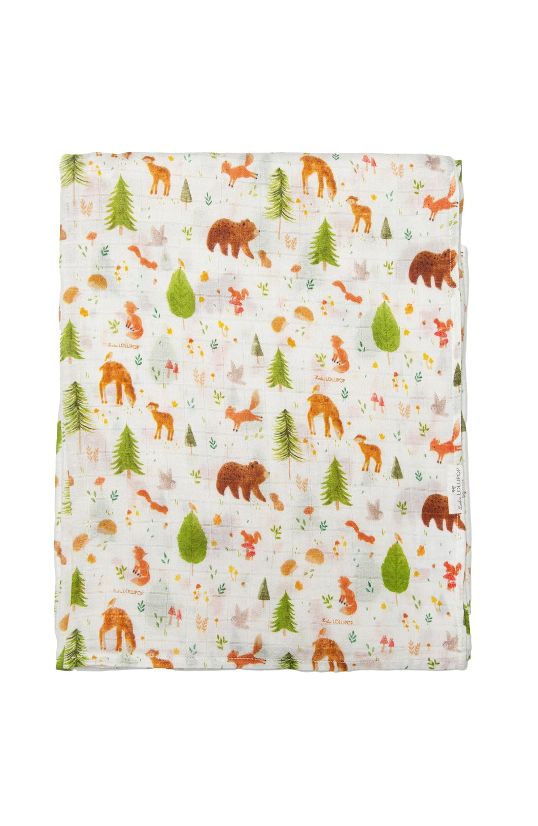 Couverture en mousseline - Forest friends